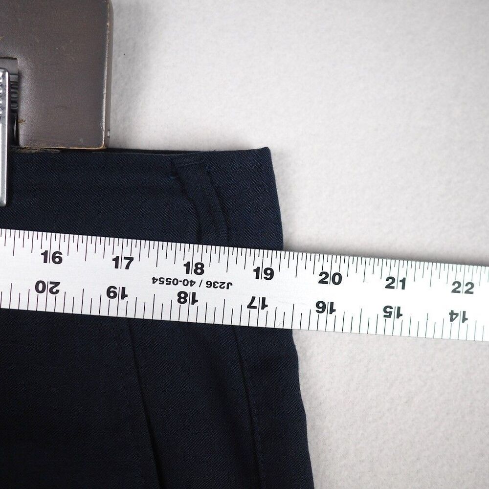 MEYER Hosen Bonn Wool Linen Cotton Summer Trousers Mens EU 54 US 38 Navy Pants - Picture 11 of 13